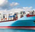 Conatiner Ship blue sky Marine SCR