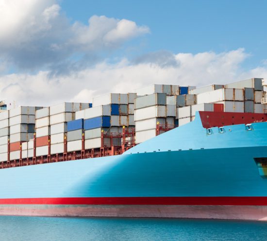 Conatiner Ship blue sky Marine SCR
